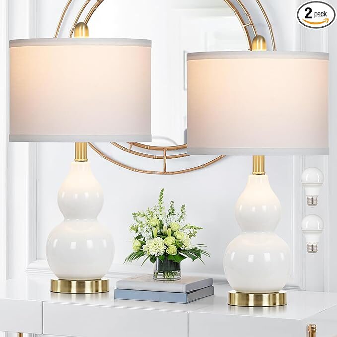 7 Glamorous Designer White Lamps on a Shoe-String Budget